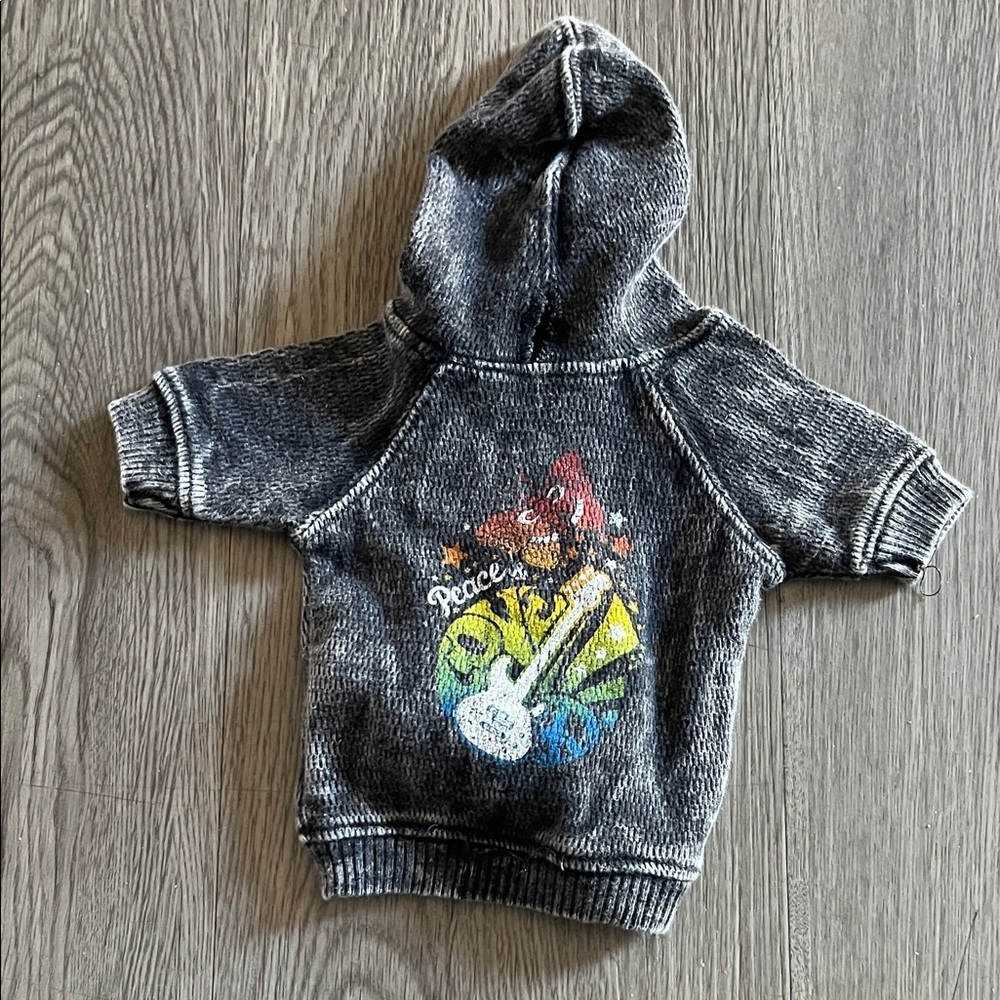Kids Gray Graphic Hoodie